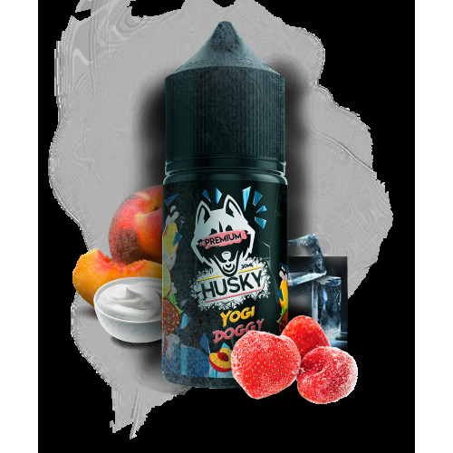 Жидкость Husky Premium Yogi Doggy (Йогурт Персик Клубника Лёд) 30 мл 20мг
